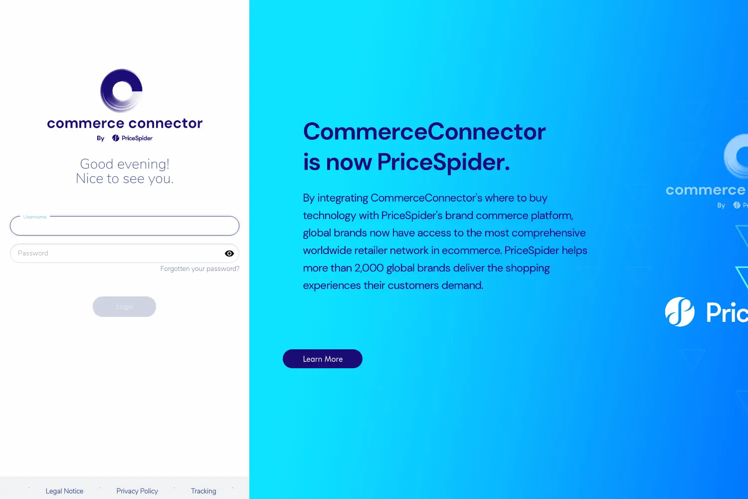 Website der Firma Commerce Connector GmbH