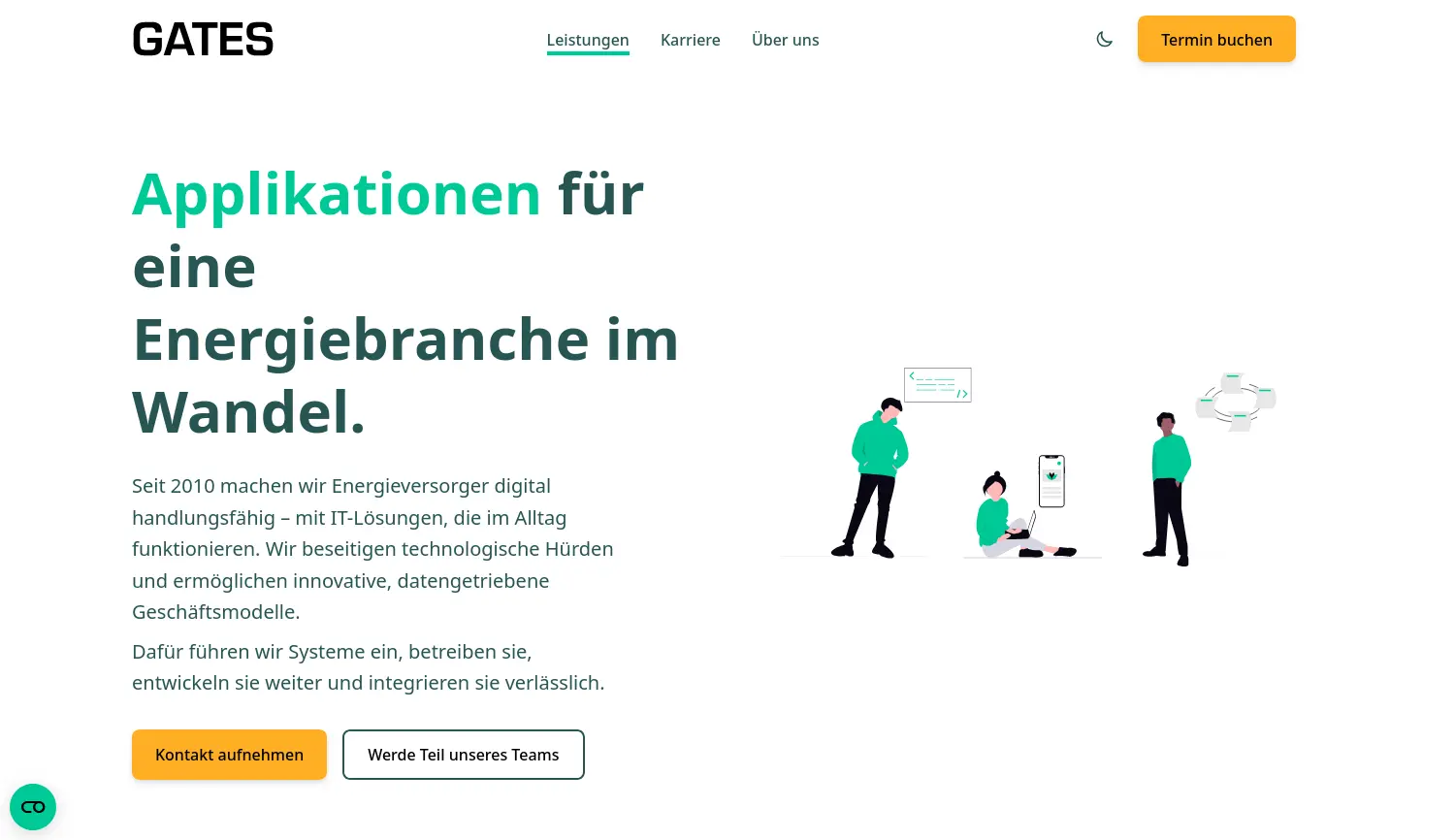 Website der Firma GATES GmbH