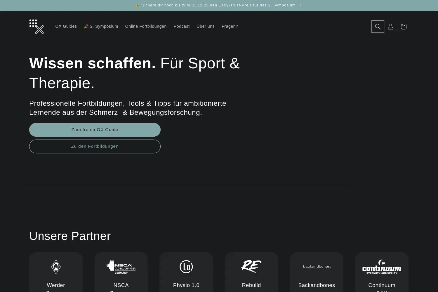 Website der Firma Out Of the Box Science GmbH