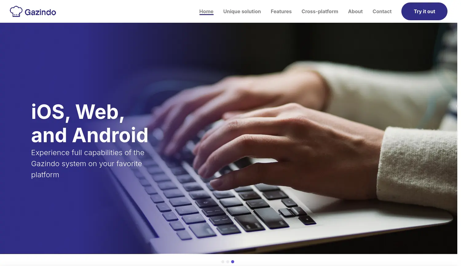 Website der Firma Gazindo UG