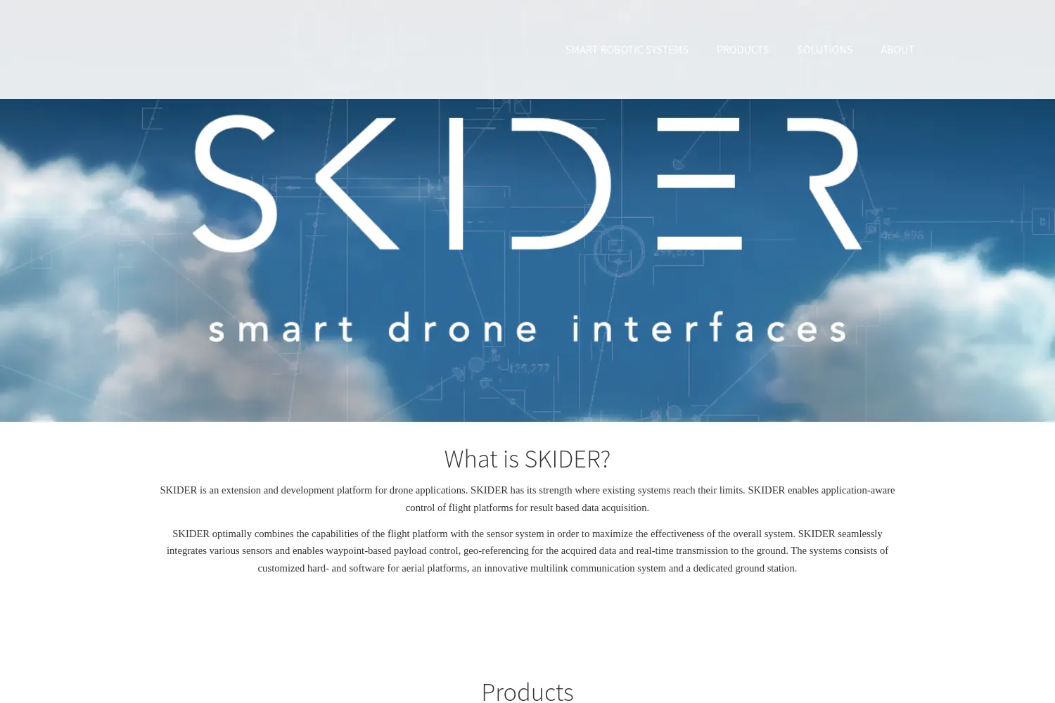 Website der Firma Smart Robotic Systems GmbH