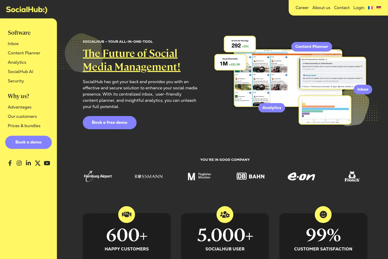 Website der Firma maloon GmbH