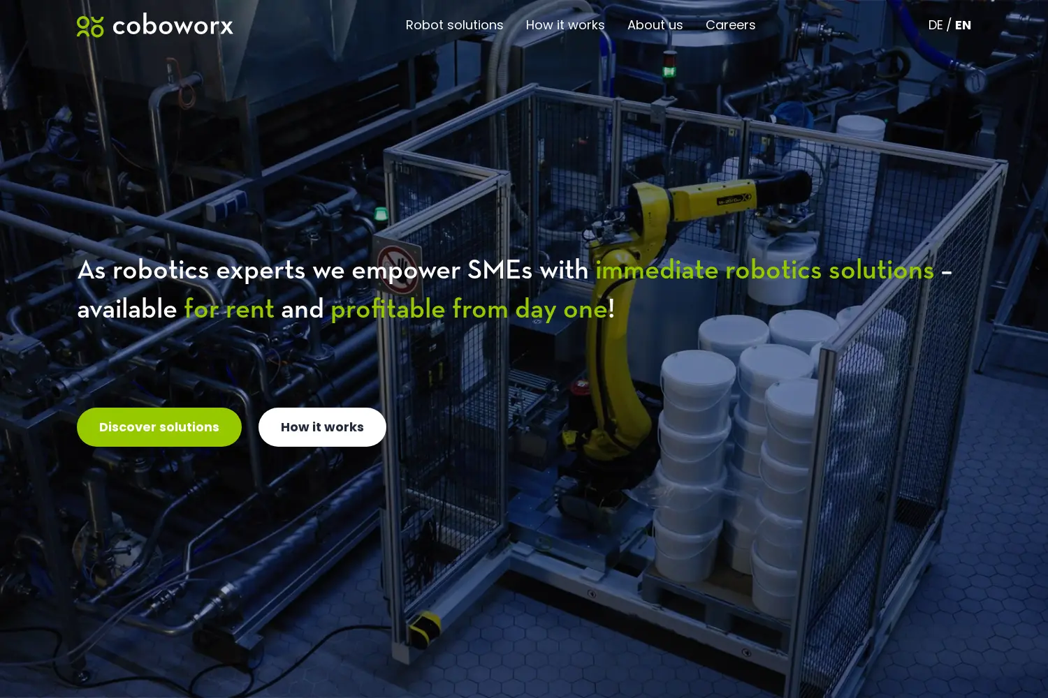 Website der Firma COBOWORX GmbH