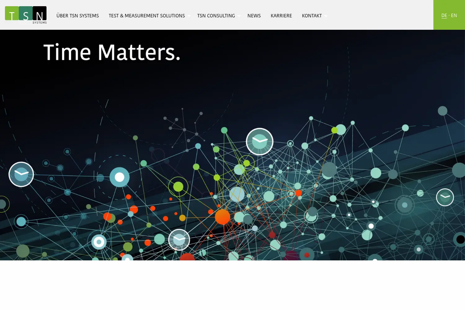 Website der Firma TSN Systems GmbH