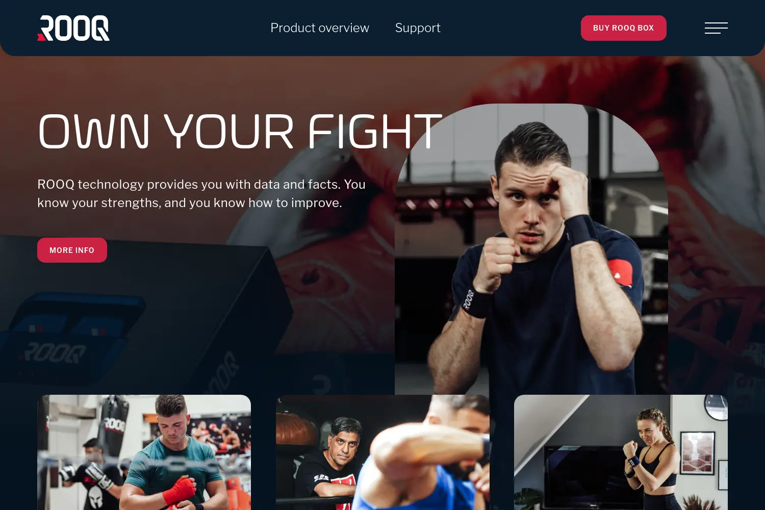 Website der Firma Rooq GmbH