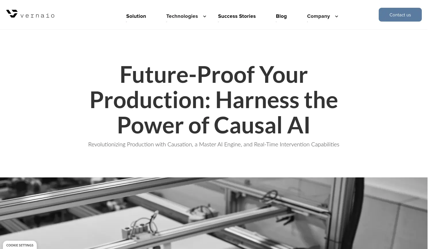 Website der Firma Vernaio GmbH