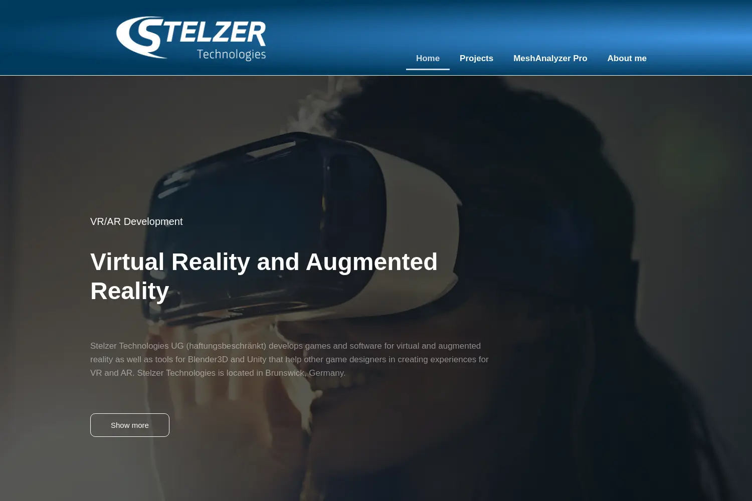 Website der Firma Stelzer Technologies UG