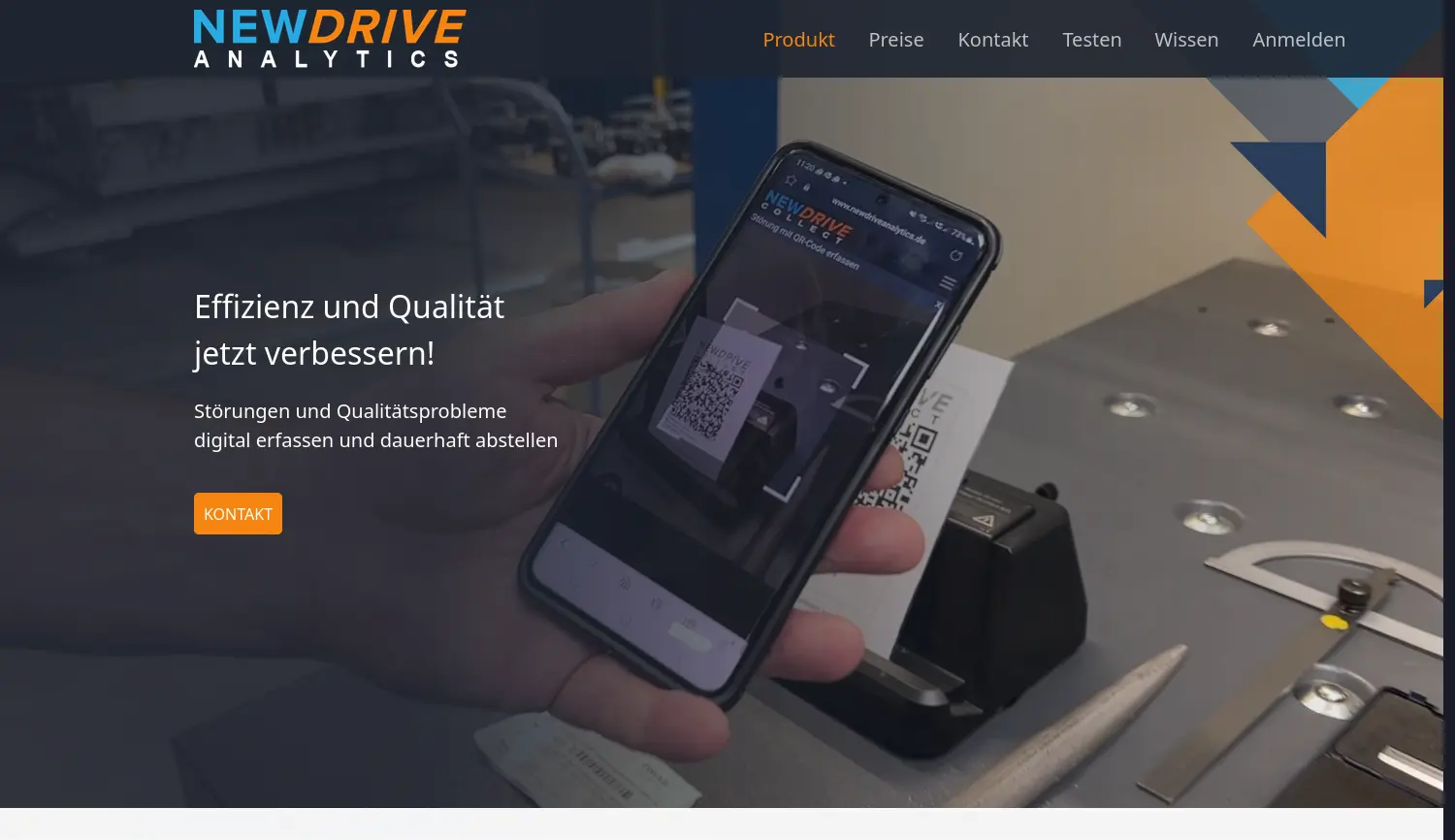 Website der Firma NEWDRIVE Analytics UG