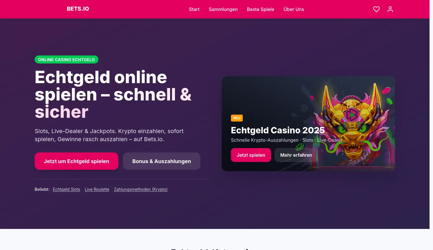 Website der Firma Pureganic GmbH