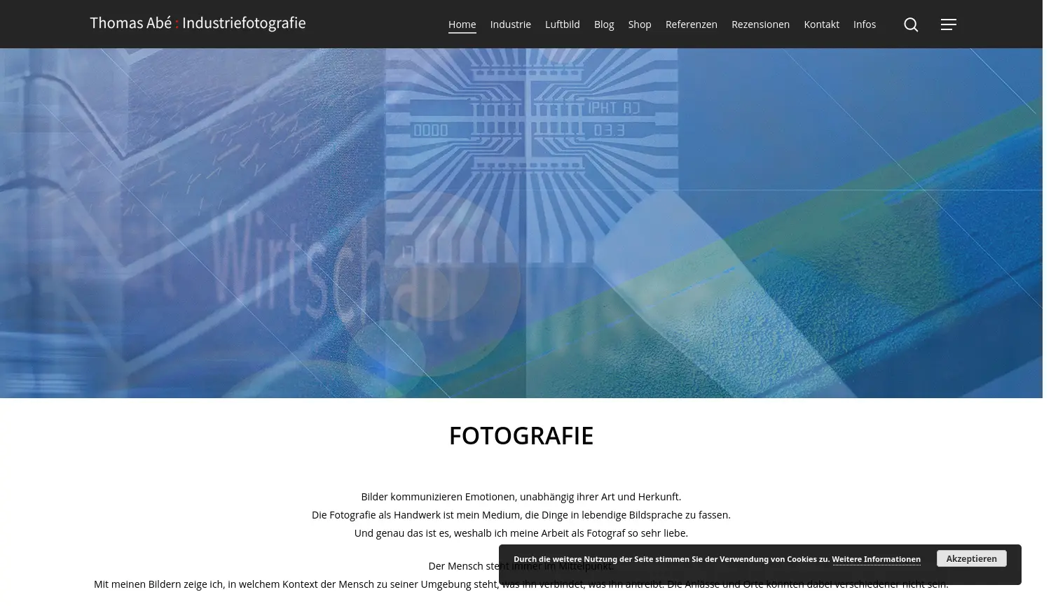 Website der Firma Thomas Abé Einzelunternehmen