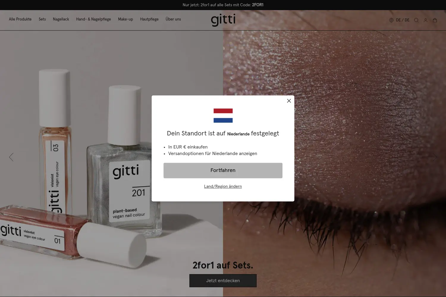 Website der Firma gitti GmbH