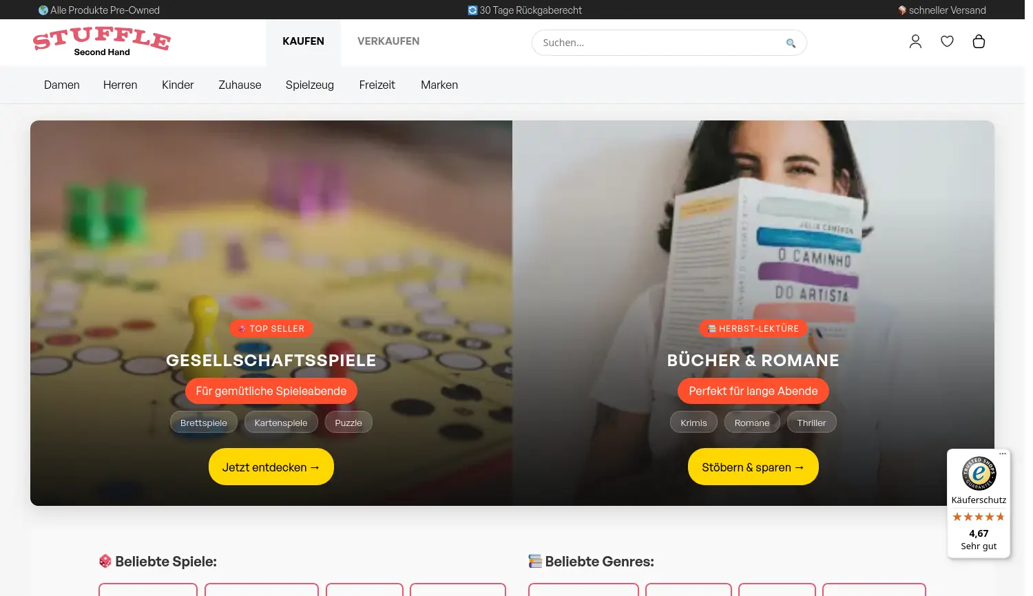 Website der Firma wisemarkt GmbH