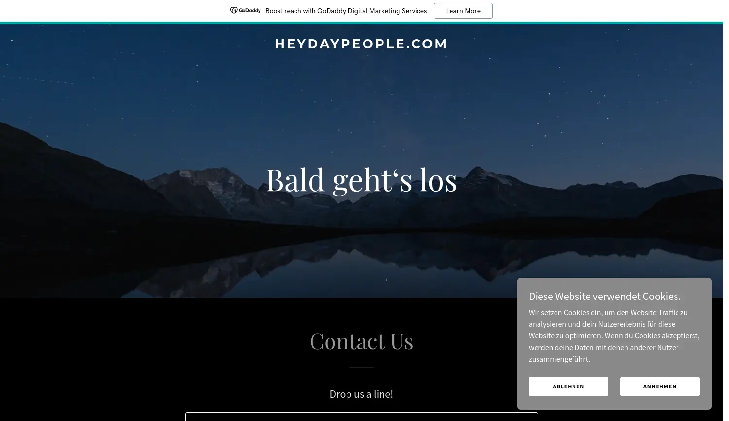Website der Firma Heyday Technologies GmbH