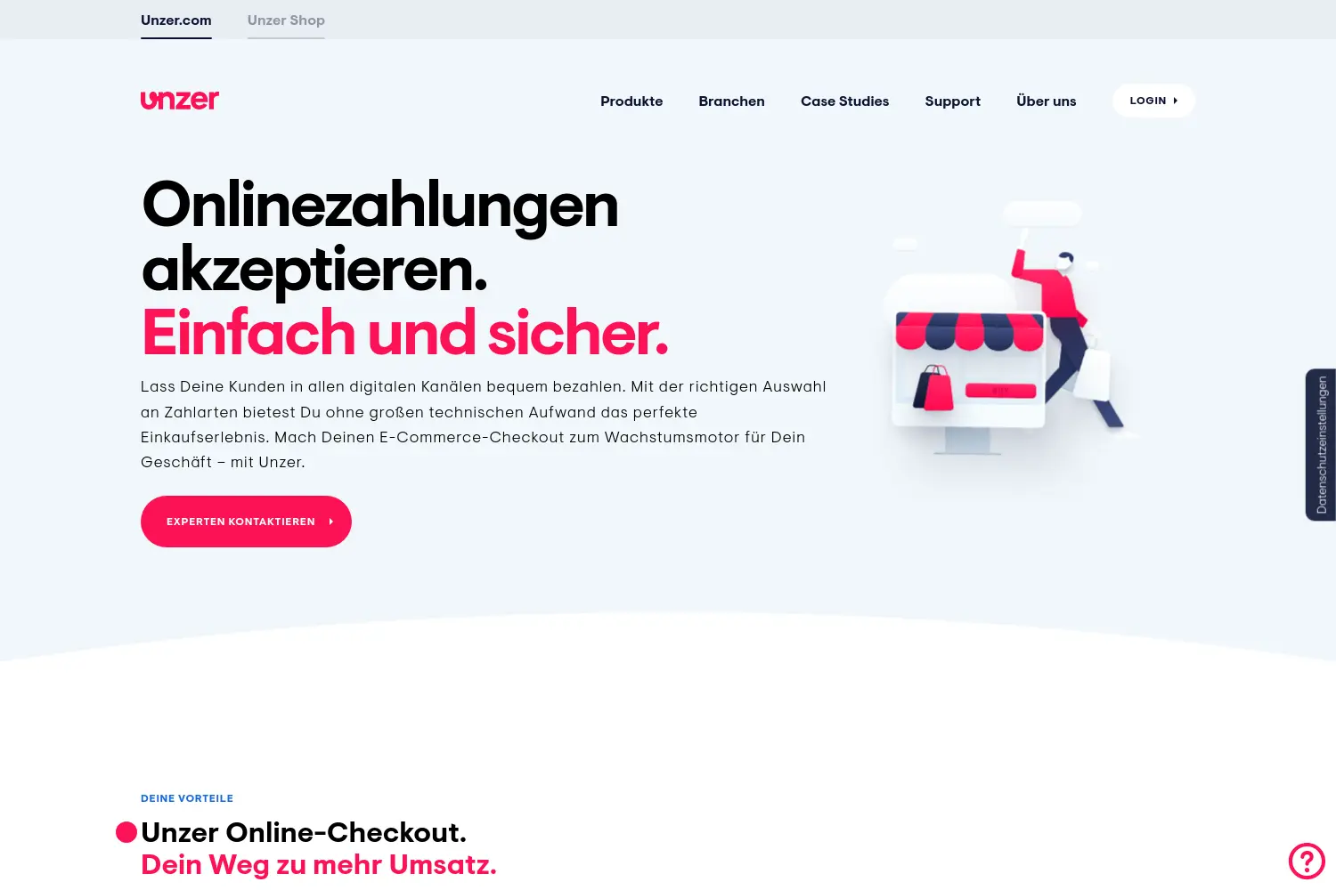 Website der Firma Risk Prevent Software GmbH
