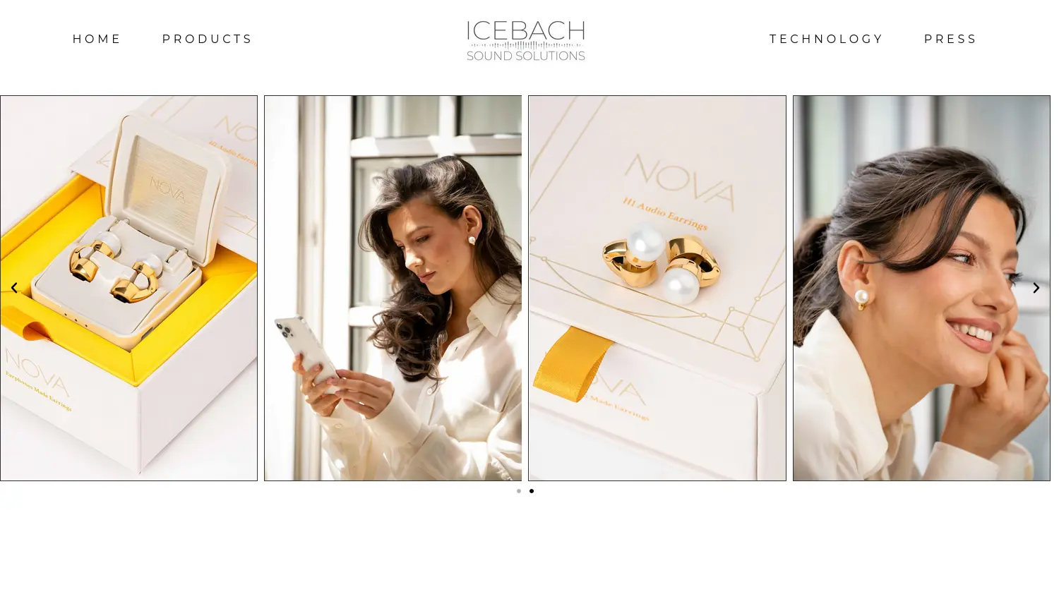 Website der Firma Nova Products GmbH