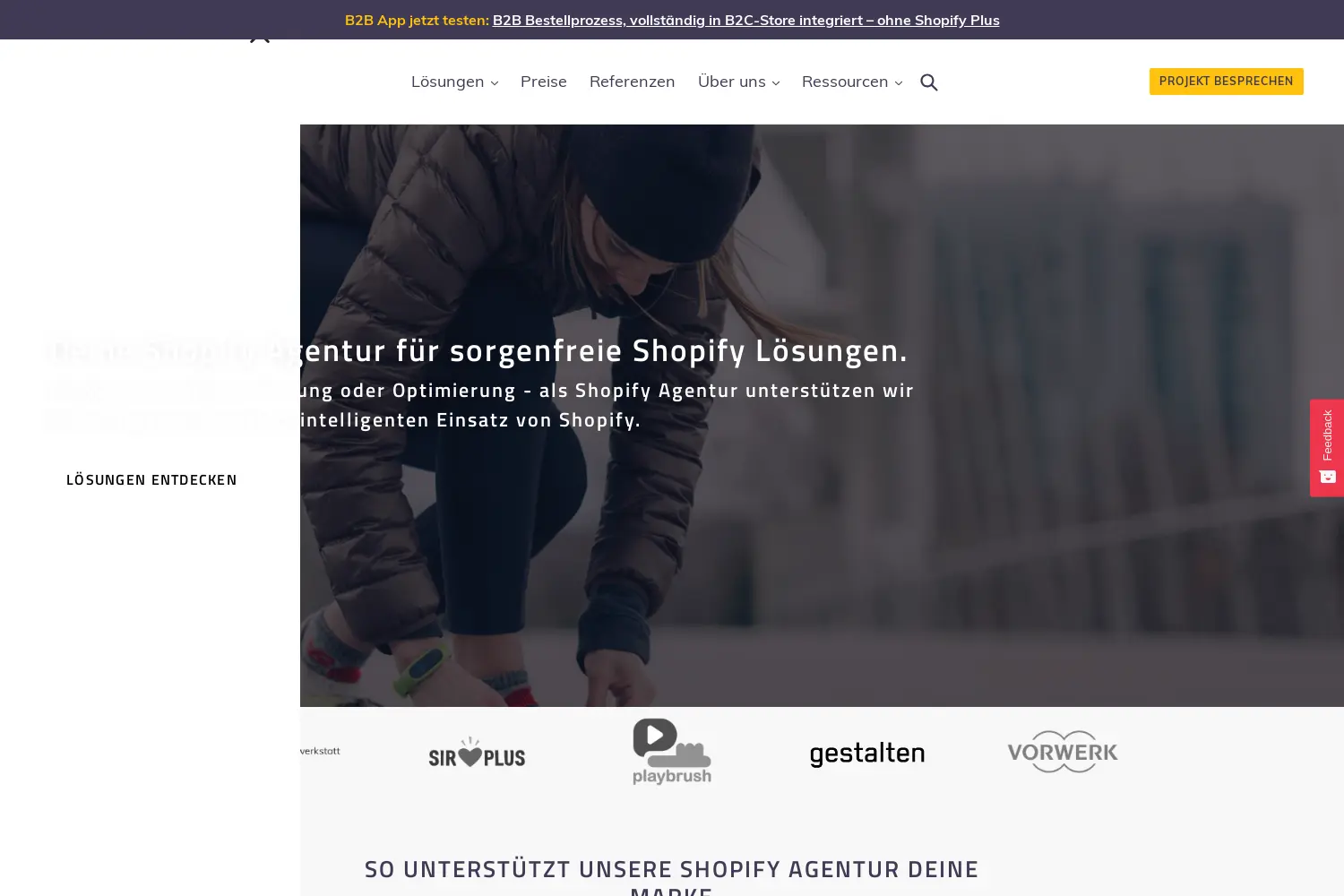 Website der Firma Eshop Guide GmbH