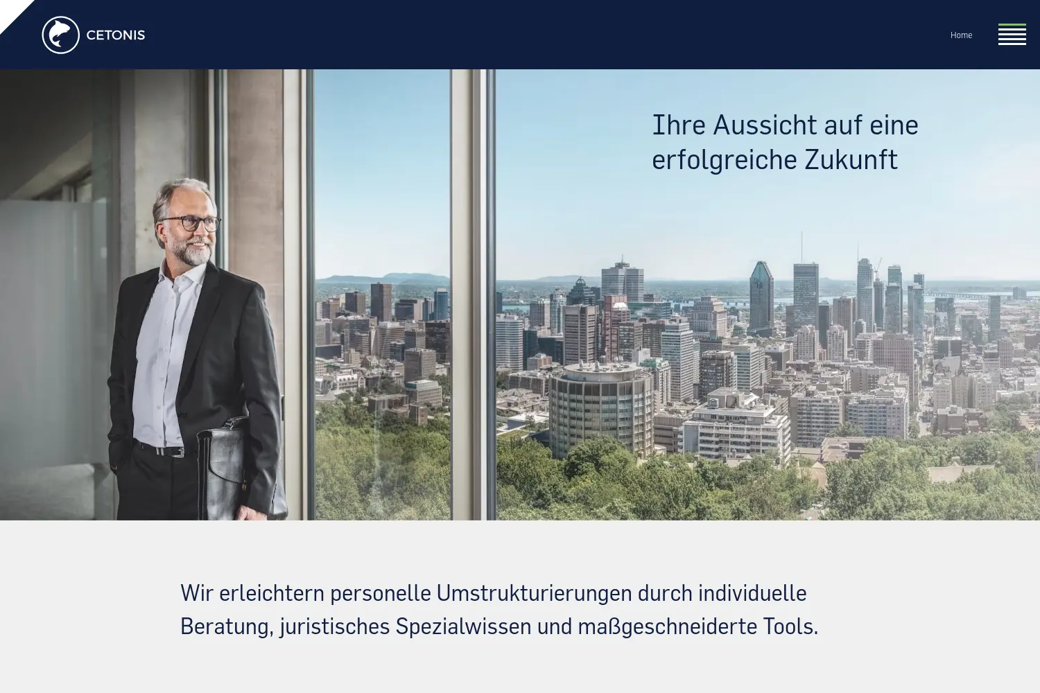 Website der Firma Cetonis GmbH