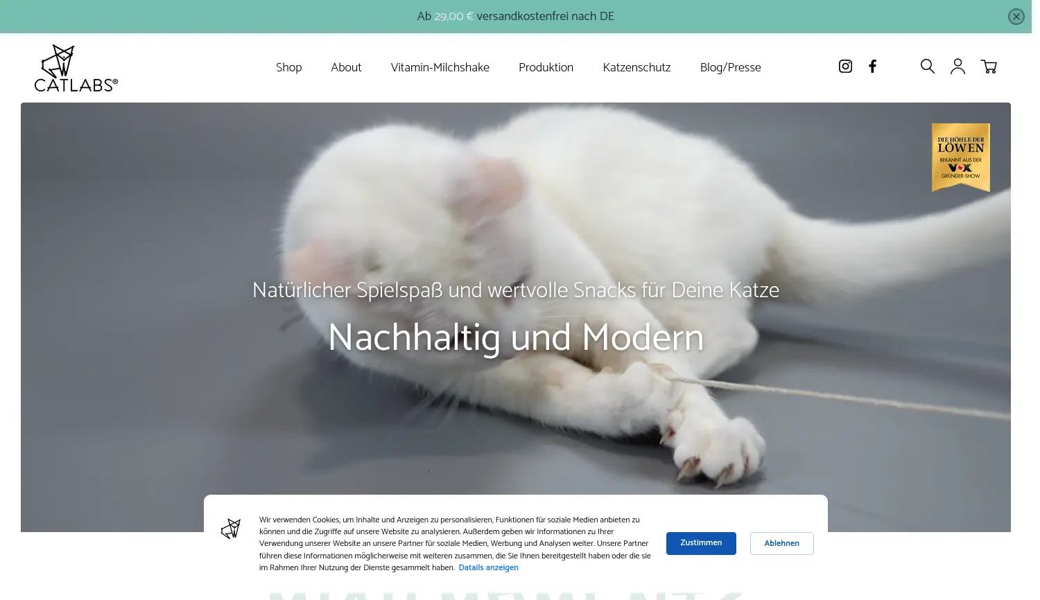 Website der Firma in-trading Handelsgesellschaft mbH