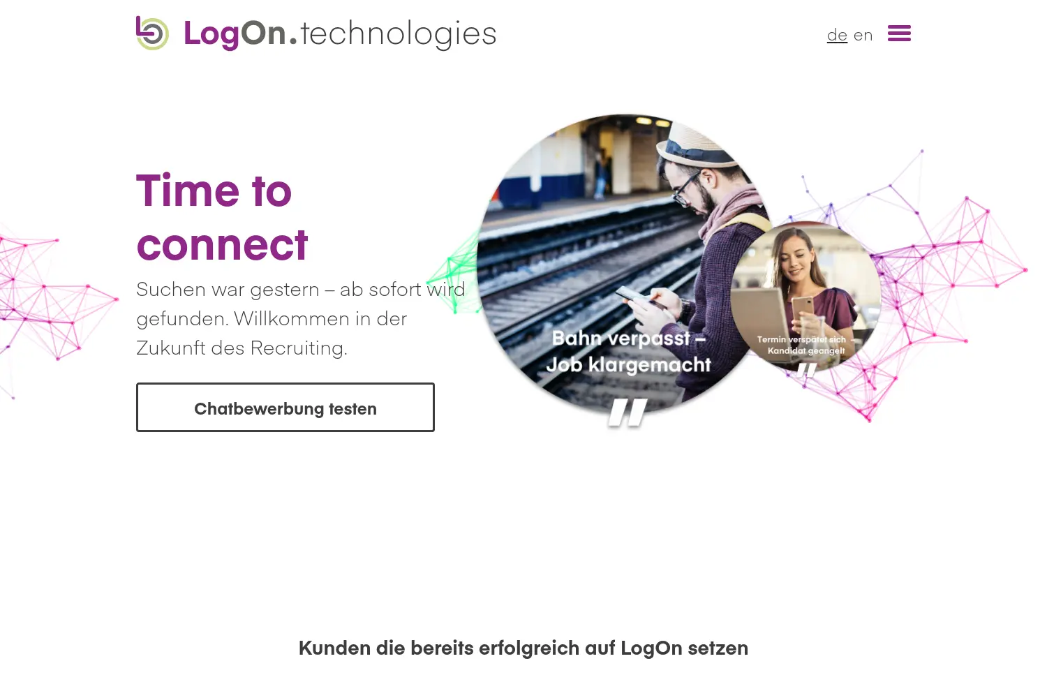 Website der Firma LogOn Tech GmbH