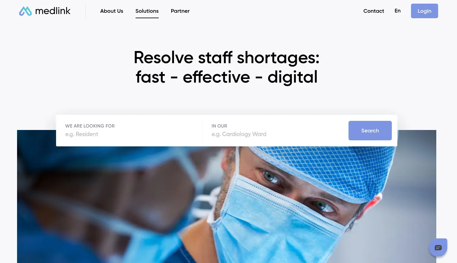 Website der Firma MEDLINK UG (Haftungsbeschränkt)