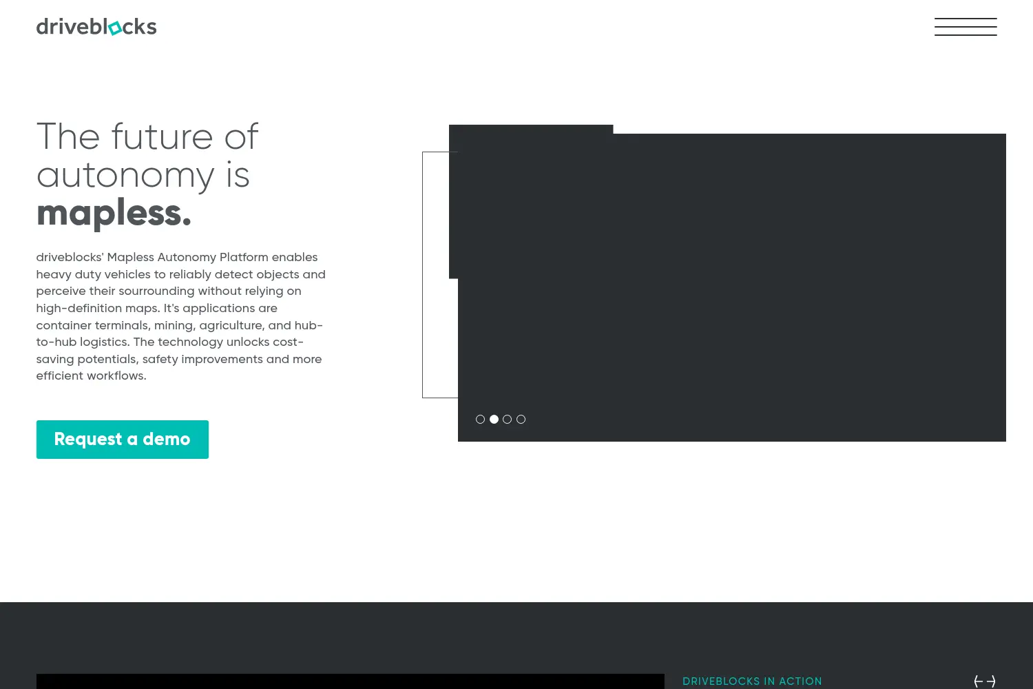 Website der Firma driveblocks GmbH