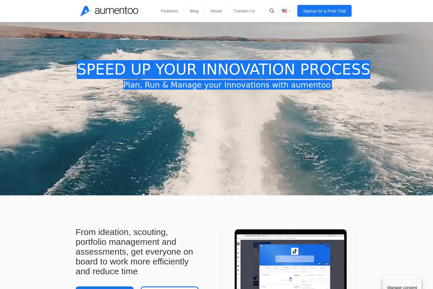 Website der Firma aumentoo GmbH