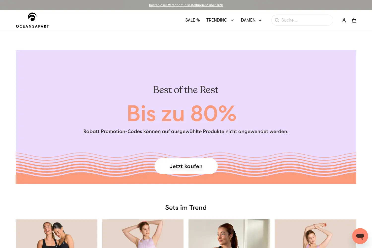 Website der Firma Rise Up Fashion GmbH