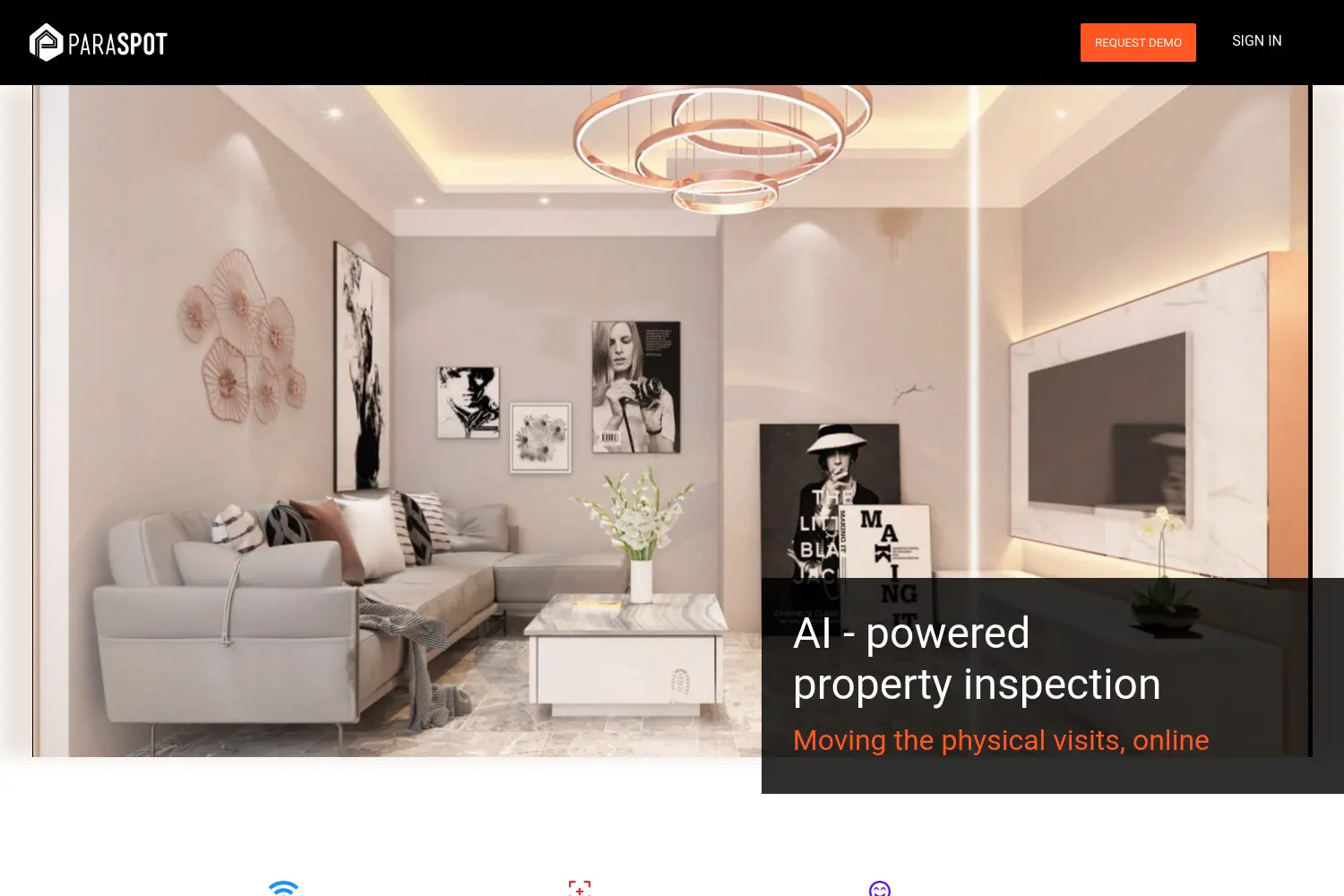 Website der Firma Paraspot GmbH