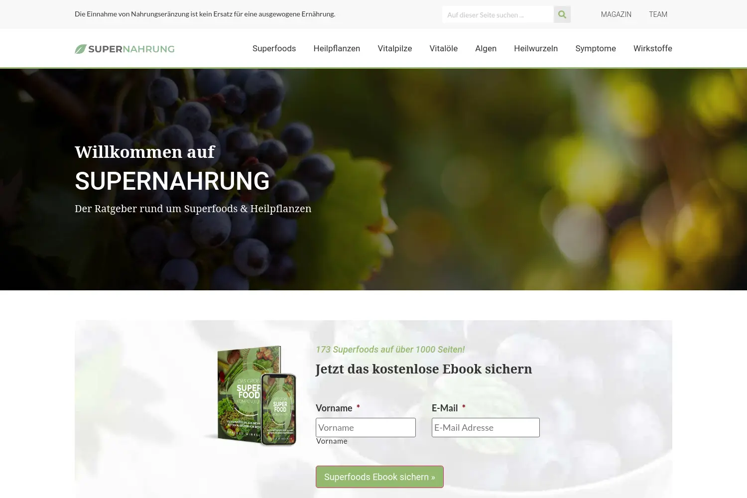 Website der Firma Marolin UG
