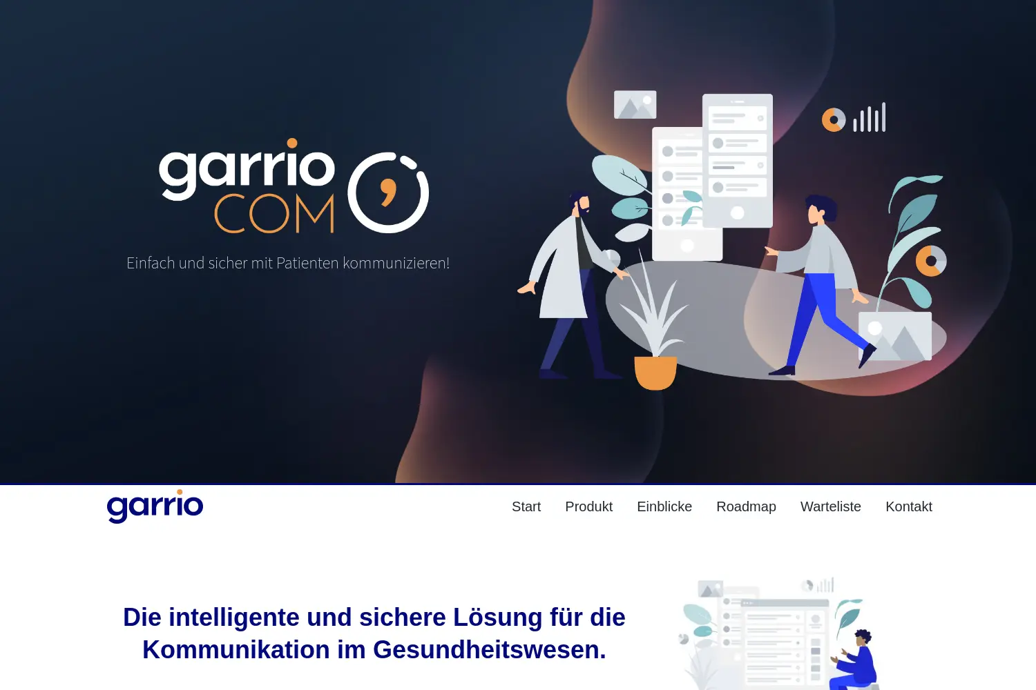 Website der Firma garrio GmbH