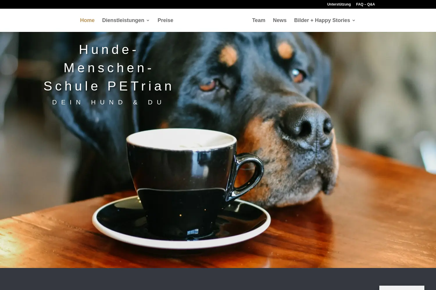 Website der Firma PETrian UG
