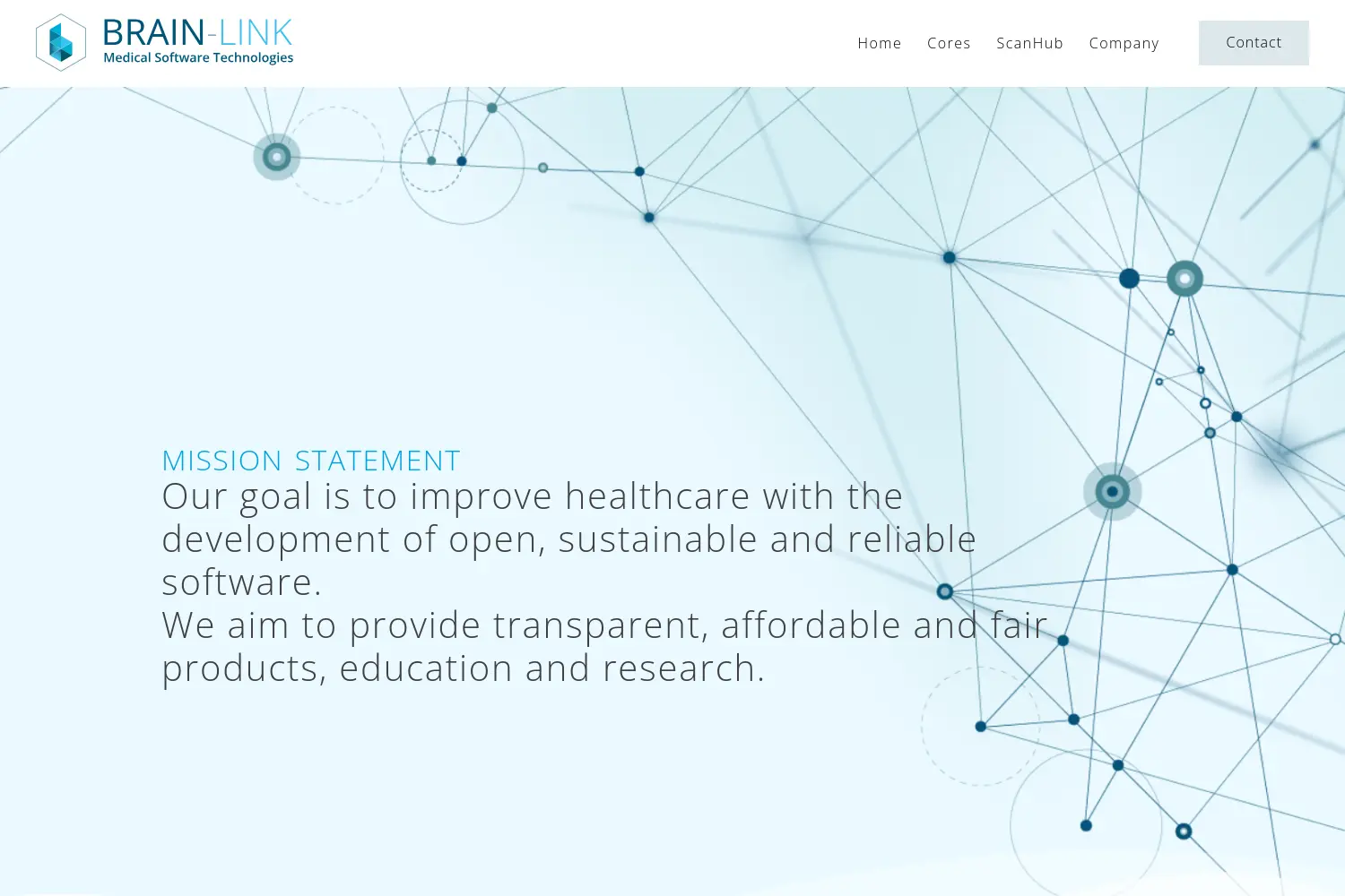 Website der Firma Brain-Link UG