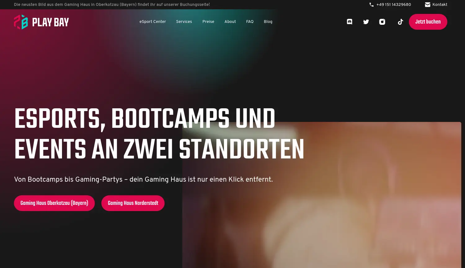 Website der Firma Play Bay GmbH