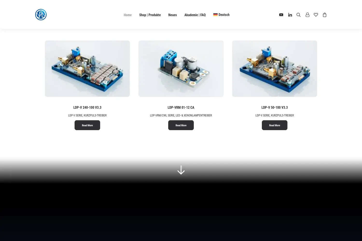 Website der Firma PicoLAS GmbH