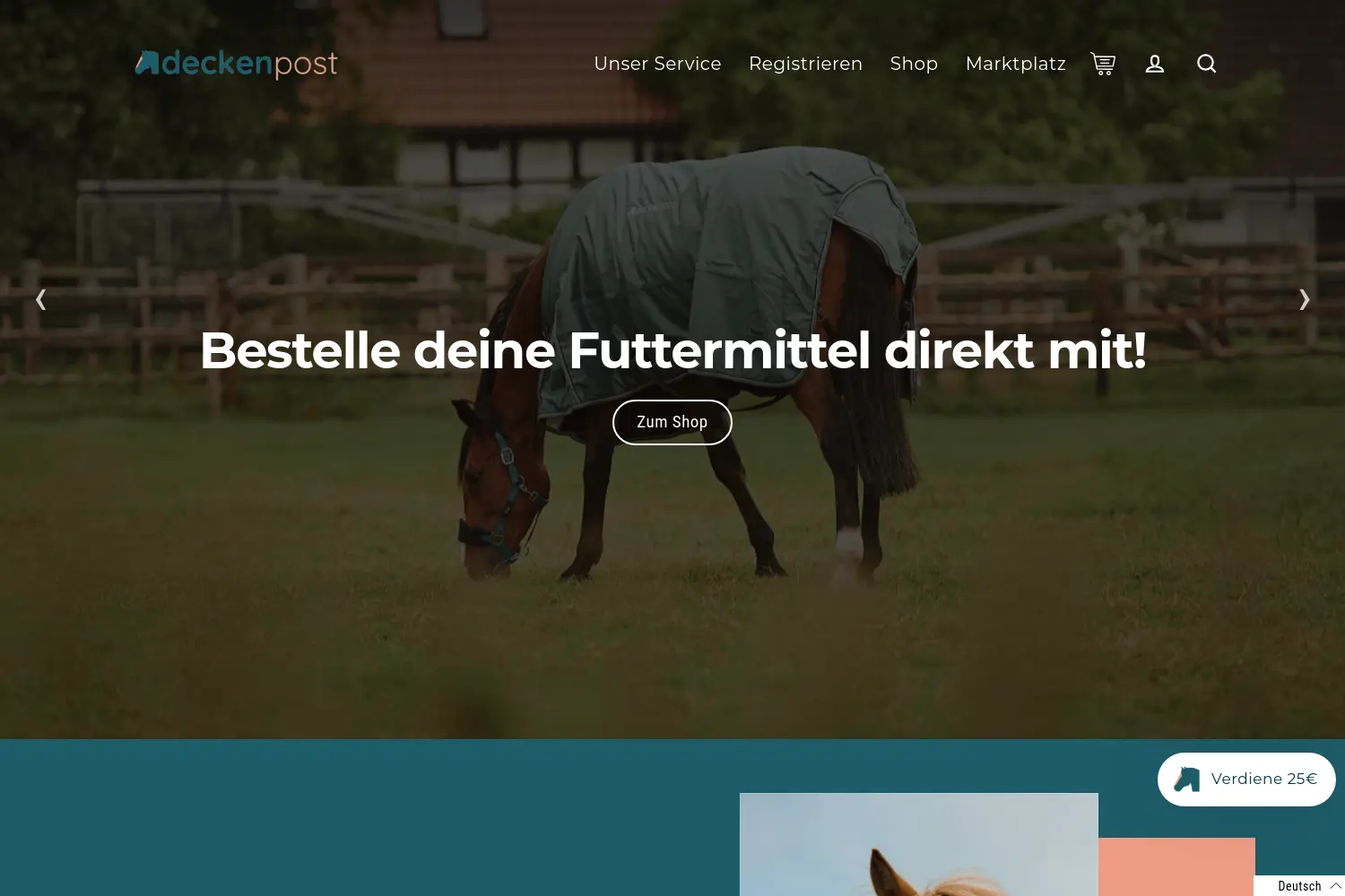Website der Firma deckenpost GmbH