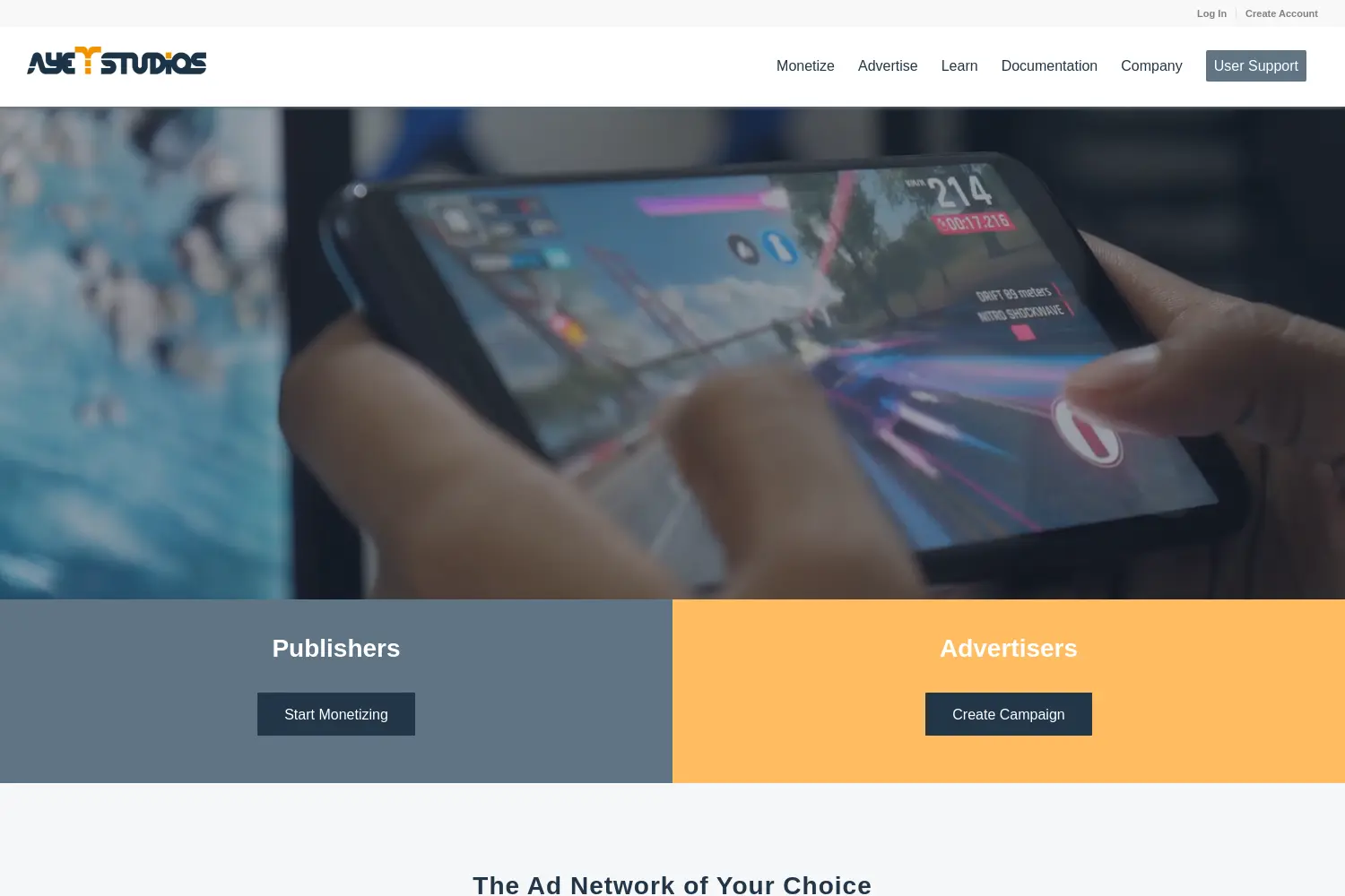 Website der Firma ayeT-Studios GmbH