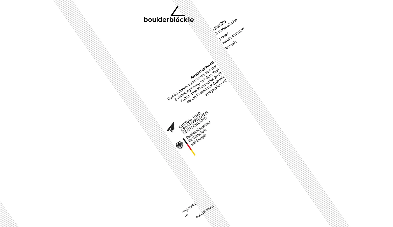 Website der Firma Büro für Raumsport