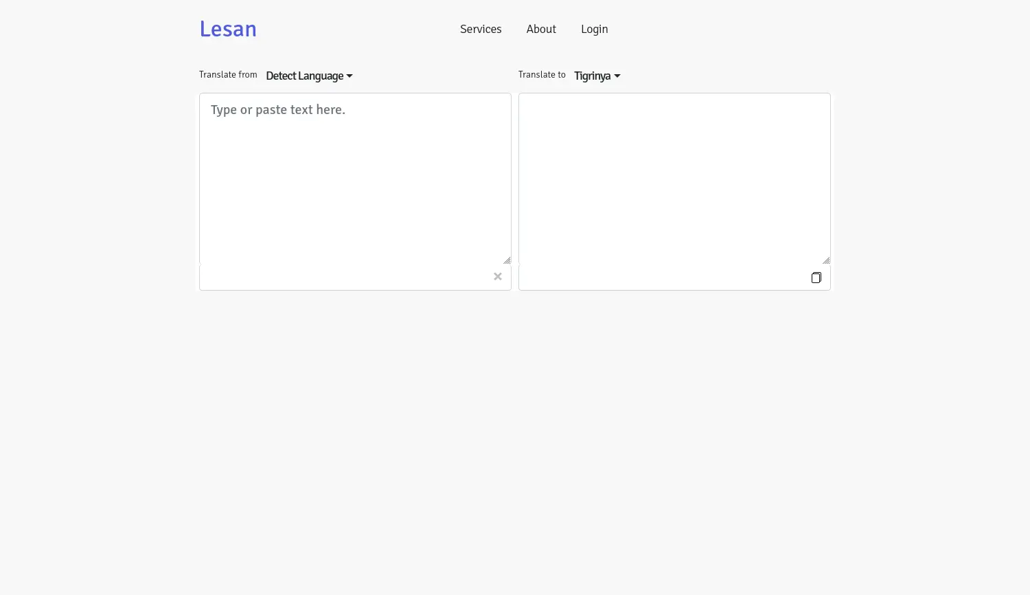 Website der Firma Lesan AI UG