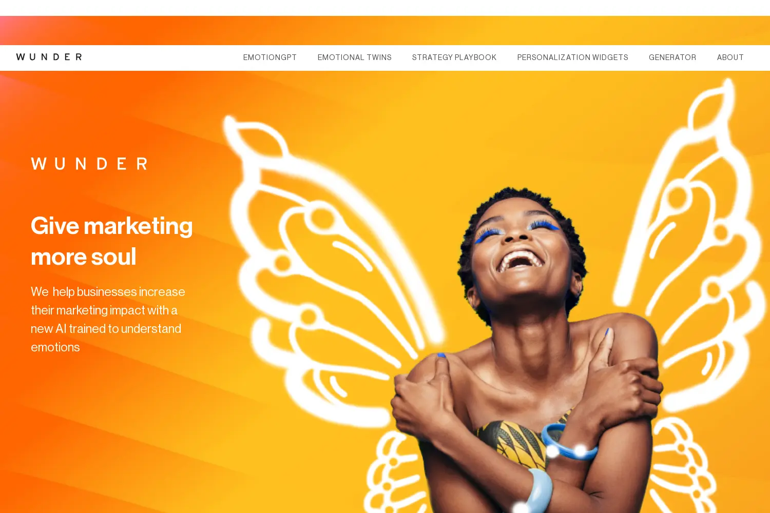Website der Firma WUNDERAI GmbH