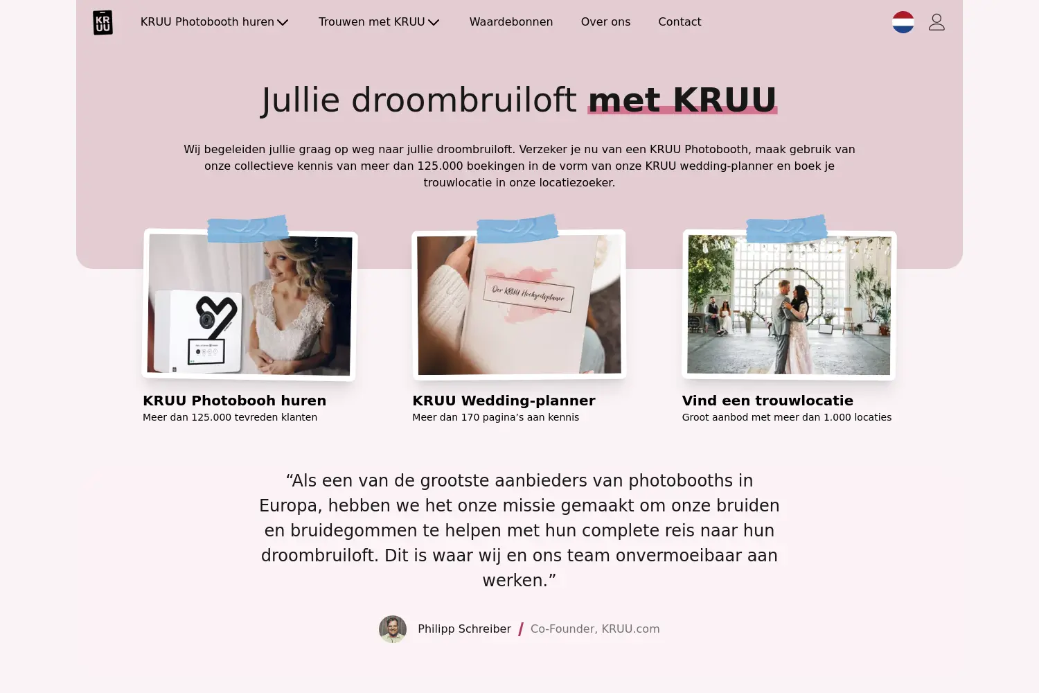 Website der Firma KRUU.com