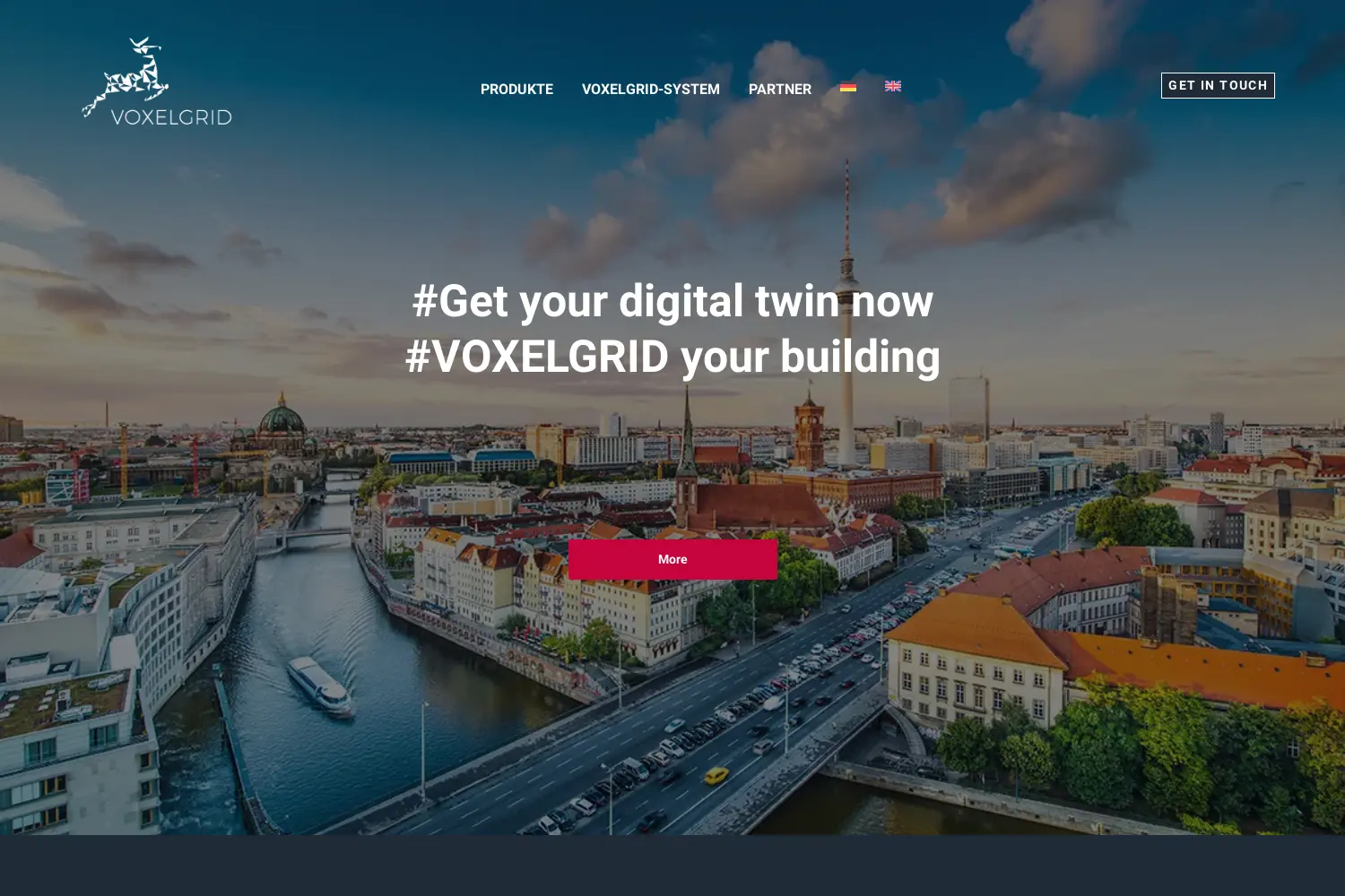 Website der Firma VoxelGrid GmbH