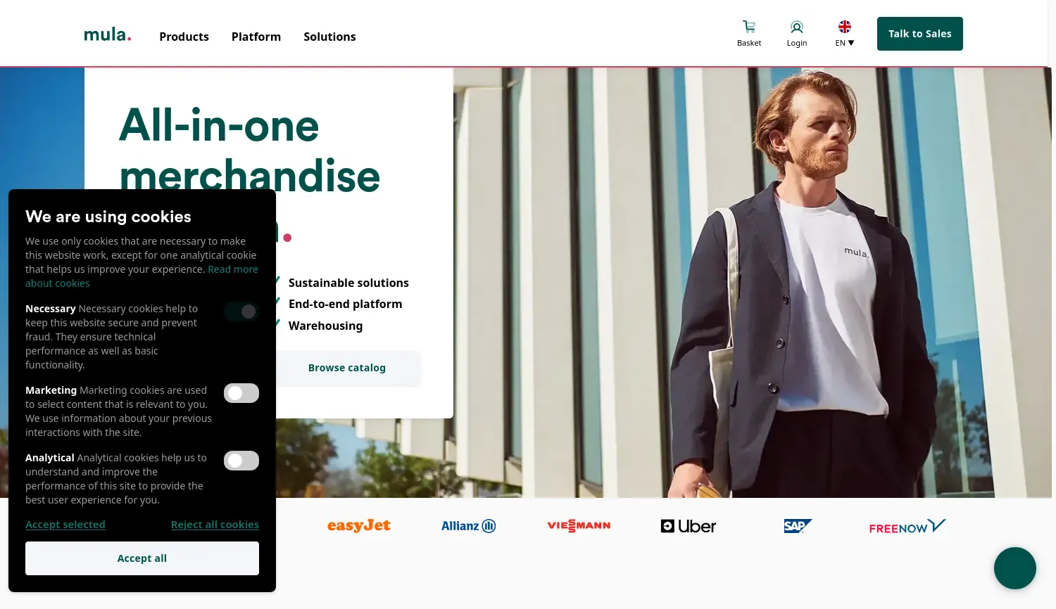 Website der Firma Go Mula GmbH
