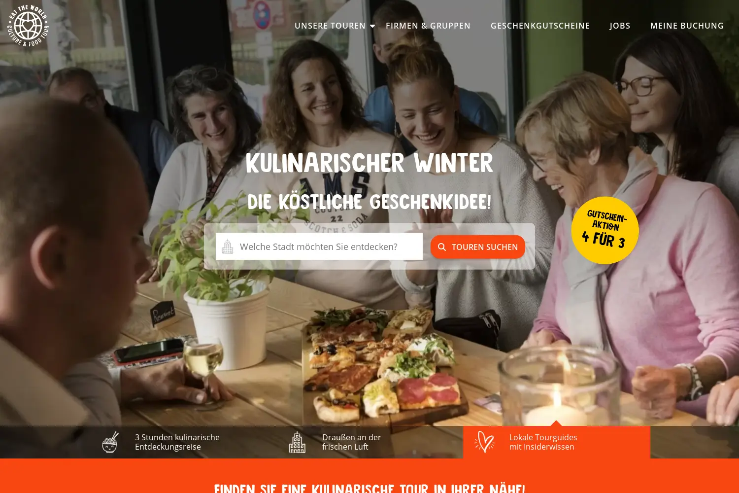 Website der Firma eat-the-world GmbH