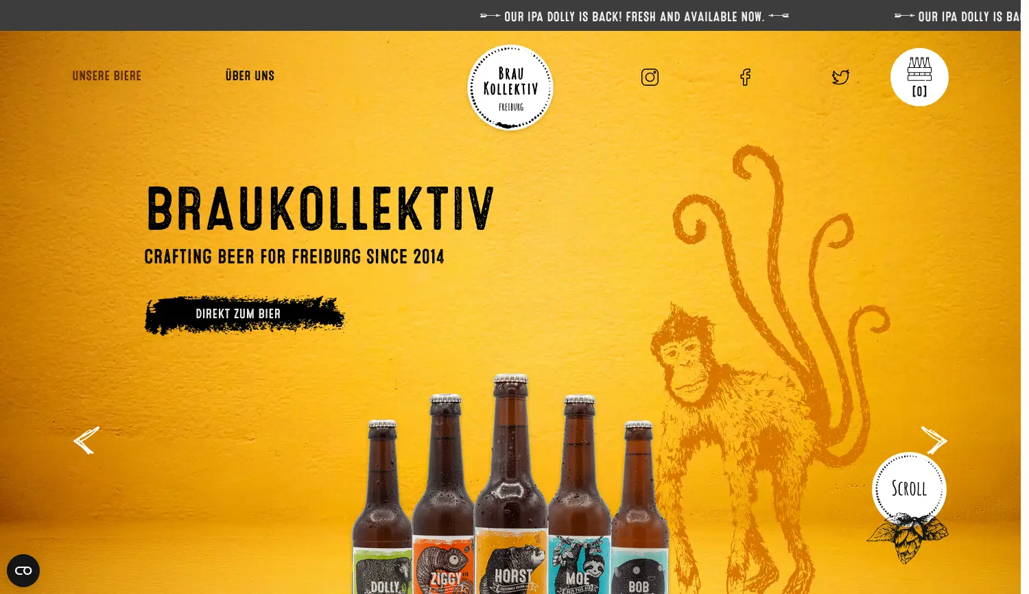 Website der Firma Braukollektiv OHG