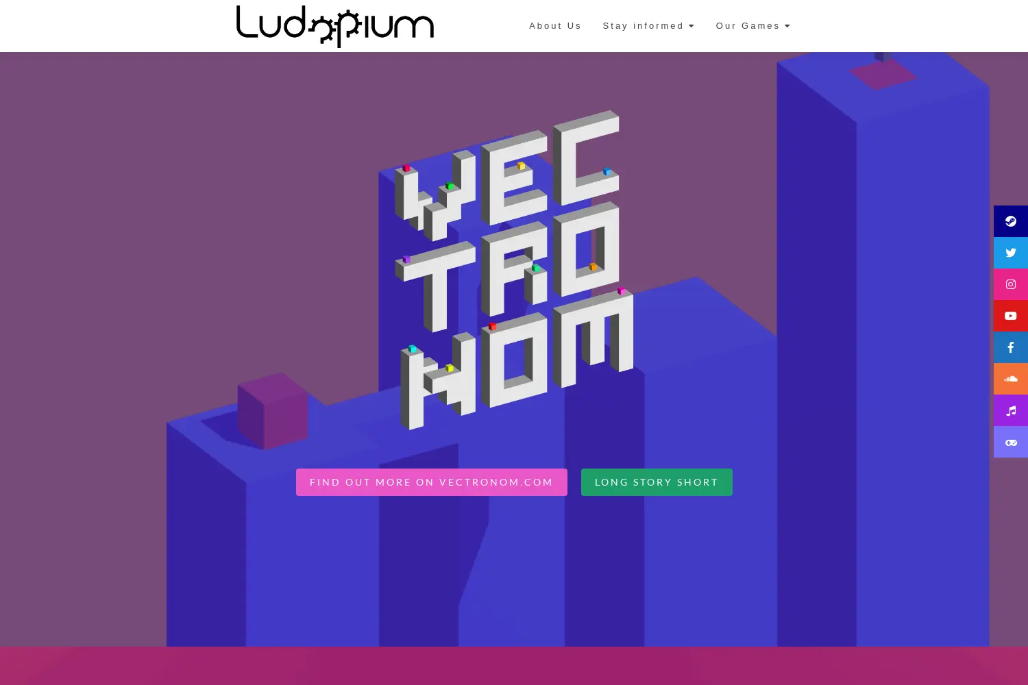 Website der Firma Ludopium GmbH