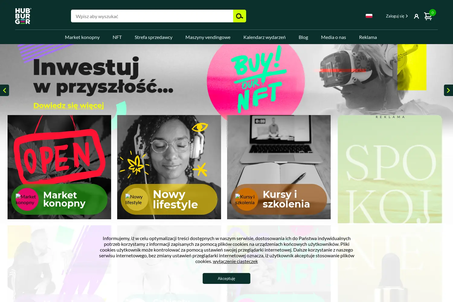 Website der Firma HubBurger.com GmbH