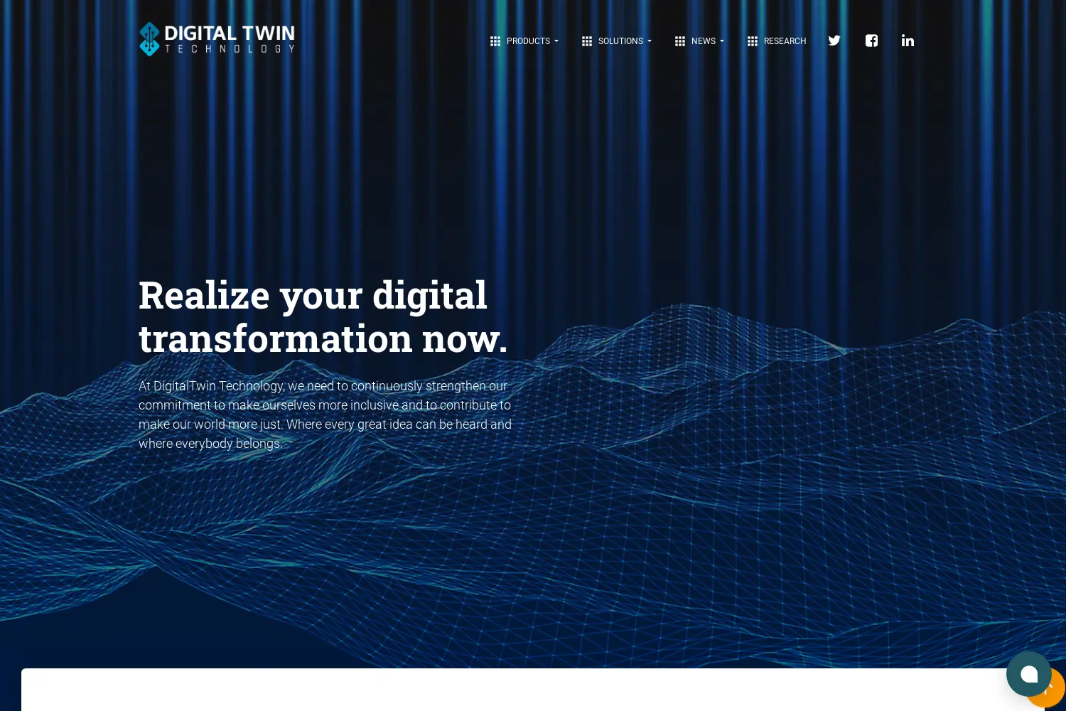 Website der Firma DigitalTwin Technology GmbH