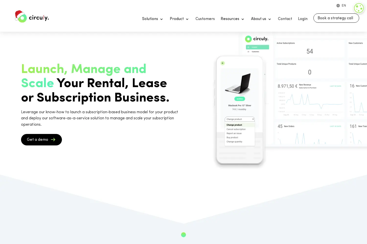 Website der Firma circuly GmbH