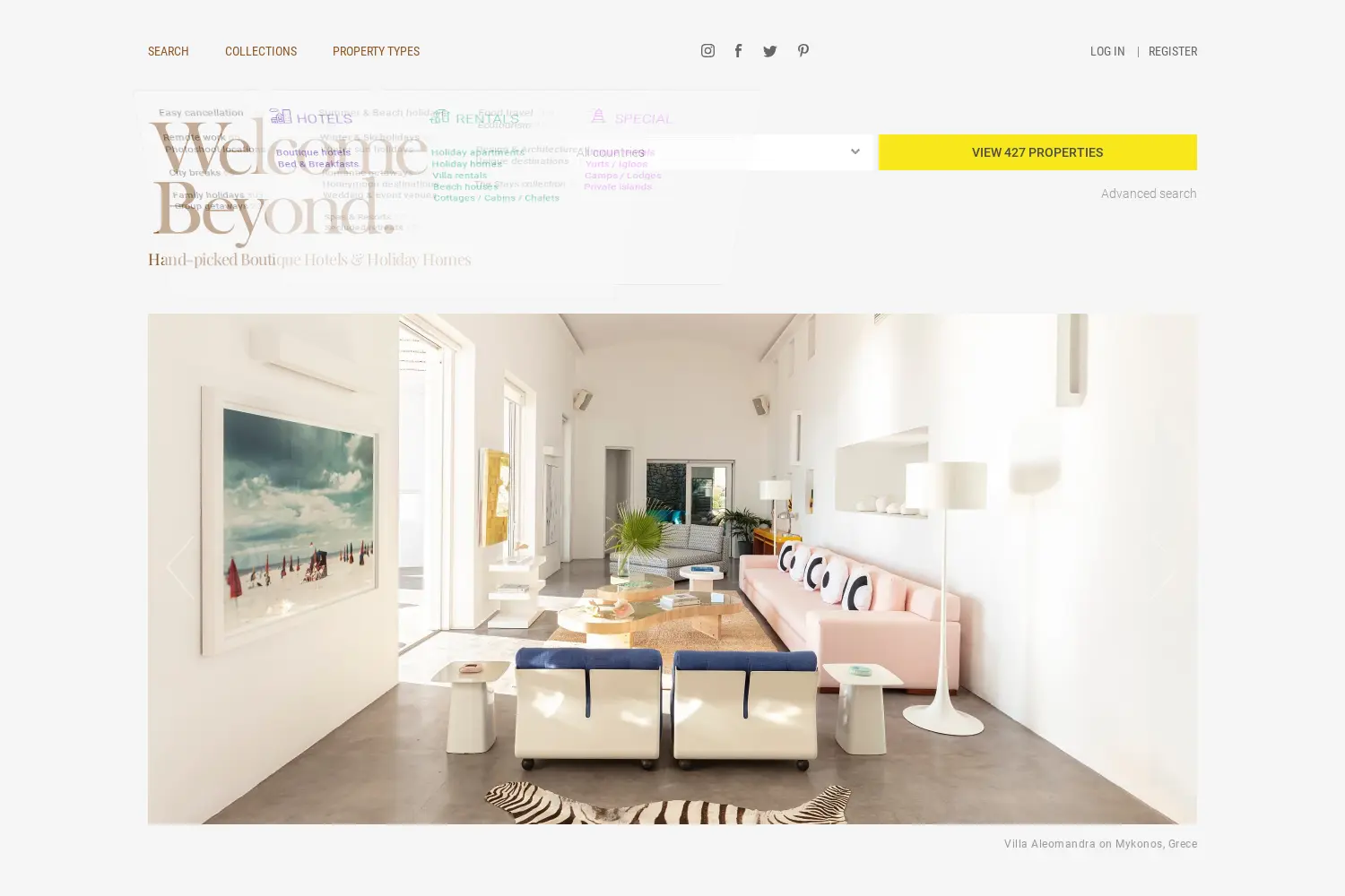 Website der Firma Welcome Beyond GmbH
