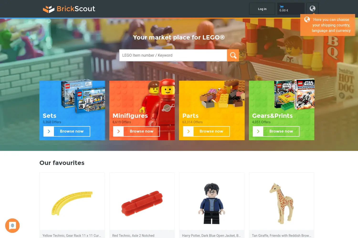 Website der Firma BrickScout GmbH